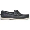 Docksides Portland Suola Bianca Nera - Sebago -ORANGEMARINE docksides portland nero bianco sole sebago