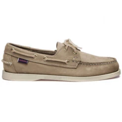 Scarpe Da Barca Docksides Portland Nubuck Beige Camel - Sebago