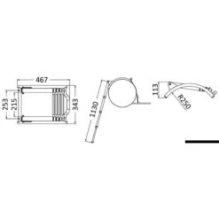 Scaletta Tubolare A Sgancio Rapido Per Gonfiabili - OSCULATI -ORANGEMARINE echelle tube a declenchement rapide pour pneumatiques osculati 2