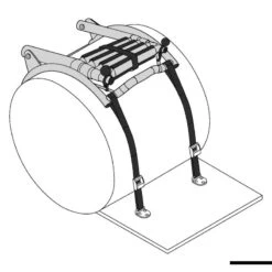 Scaletta Tubolare A Sgancio Rapido Per Gonfiabili - OSCULATI -ORANGEMARINE echelle tube a declenchement rapide pour pneumatiques osculati 4