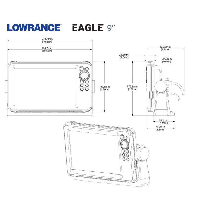 Ecoscandaglio GPS EAGLE EYE 9 LIVE 4 In 1 - LOWRANCE 20 Ecoscandaglio GPS EAGLE EYE 9 LIVE 4 In 1 - LOWRANCE - immagine 18