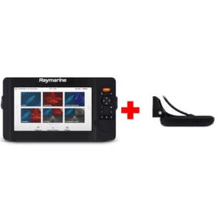 RAYMARINE ELEMENT 9 CHIRP / HYPERVISION Ecoscandaglio GPS + Trasduttore HV-100