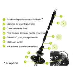 Emmagasineur Spinex 6.5 V2 Avec Cliquet - Profurl -ORANGEMARINE emmagasineur spinex 65 v2 avec cliquet profurl 3