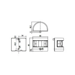 LALIZAS Fanale FOS Led 12 Testa Albero Nero -ORANGEMARINE fanale fos led 12 testa albero nero 3