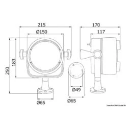 Faro Di Ponte A LED Night Eye - OSCULATI -ORANGEMARINE faro di ponte a led night eye osculati 4