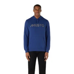 Felpa Con Logo - Blu - Musto -ORANGEMARINE felpa con cappuccio blu musto 2