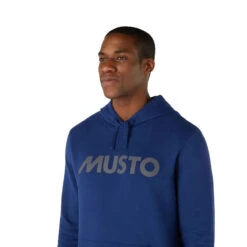 Felpa Con Logo - Blu - Musto -ORANGEMARINE felpa con cappuccio blu musto 5