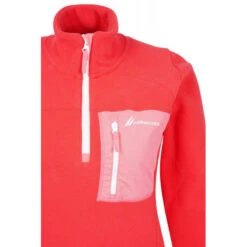 Top In Pile Con Zip In Polartec Corallo Di Molene - BERMUDES -ORANGEMARINE felpa in pile zip molene corail bermudes 2
