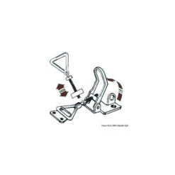 Fermeture à Levier Inox Réglable Avec Cadenas -ORANGEMARINE fermeture a levier inox reglable avec cadenas 2