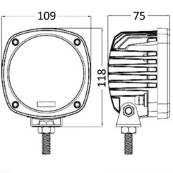 Luce LED HD 5x10W Regolabile Per Roll-bar -ORANGEMARINE feu led hd 5x10w orientable pour roll bar 1