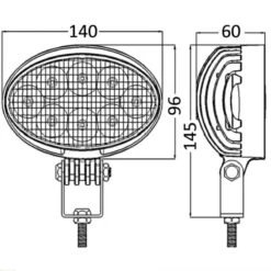 HD 8x5W Luce LED Regolabile Per Roll Bar -ORANGEMARINE feu led hd 8x5w orientable pour roll bar 1