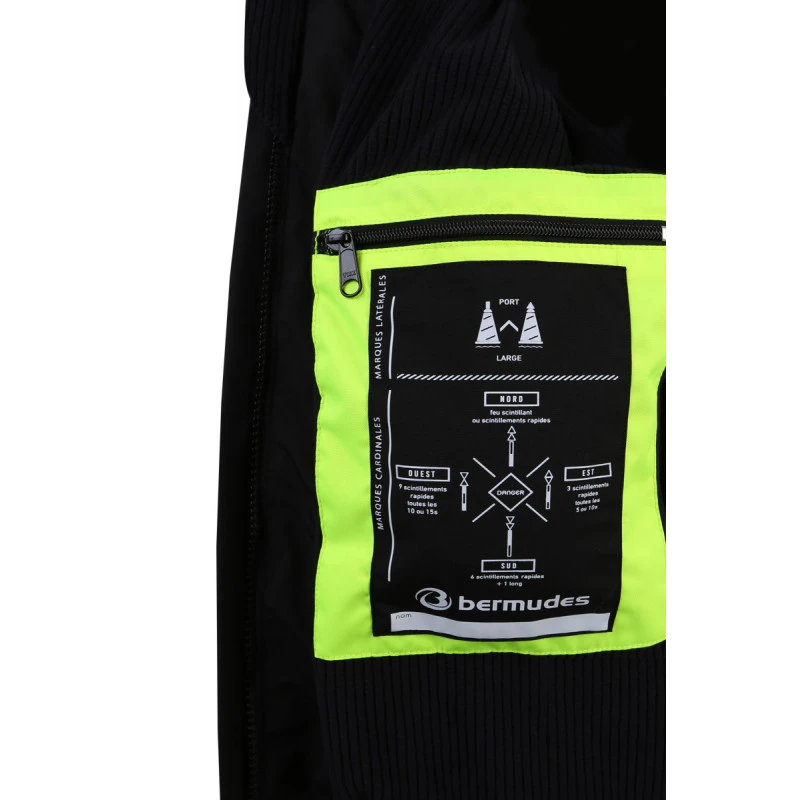 GIACCA COASTAL FODERATA IN PILE - NERO - BERMUDES 5 GIACCA COASTAL FODERATA IN PILE - NERO - BERMUDES - immagine 3