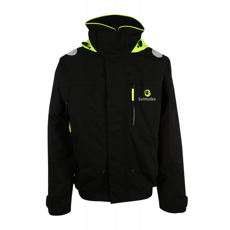 GIACCA COASTAL FODERATA IN PILE - NERO - BERMUDES 3 GIACCA COASTAL FODERATA IN PILE - NERO - BERMUDES