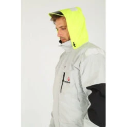 Giacca Costiera Foderata In Pile INSHORE Grigio Chiaro - BERMUDES -ORANGEMARINE giacca costiera foderata in pile inshore grigio chiaro bermudes 4