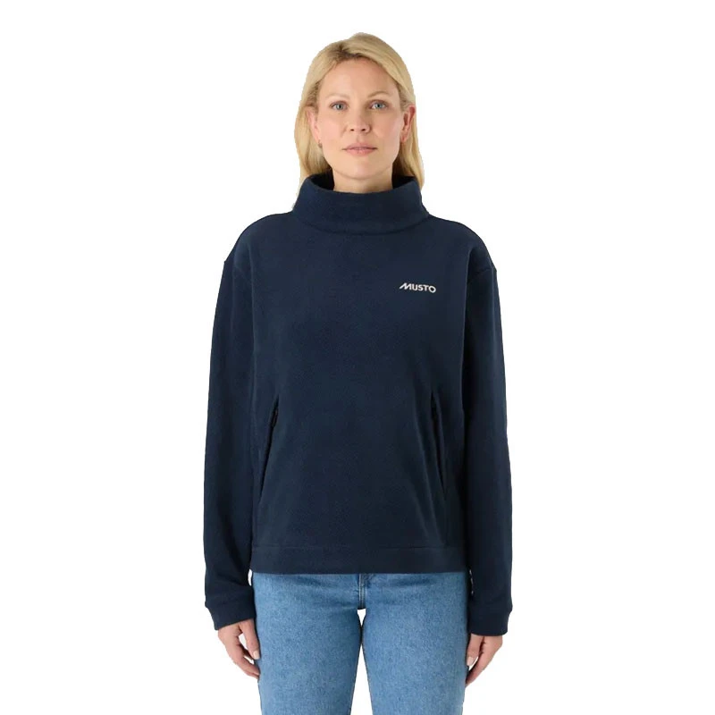 Giacca In Pile Classica Da Donna - Navy - Musto 5 Giacca In Pile Classica Da Donna - Navy - Musto - immagine 3