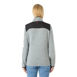 Giacca In Pile Da Donna In Maglia - Grigio - Musto -ORANGEMARINE giacca in pile da donna grigio misto 4