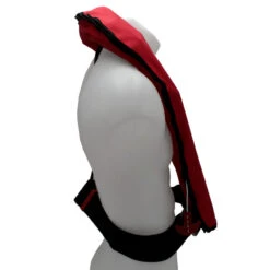 Giubbotto Salvagente Automatico 290N Con D-Ring - Rosso - Orangemarine -ORANGEMARINE gilet gonflable essential automatique avec harnais 290 n rouge 3