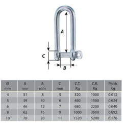 WICHARD Grillo Con Asse Imperdibile Lungo -ORANGEMARINE grillo con asse imperdibile lungo 2