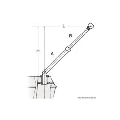 Gruetta Telescopica Lega Leggera Max 280 Kg 8 Gruetta Telescopica Lega Leggera Max 280 Kg -ORANGEMARINE gruetta telescopica lega leggera max 280 kg 2