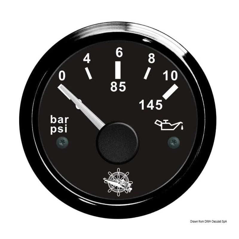 INDICATORE PRESSIONE OLIO 0-10 BAR OSCULATI 3 INDICATORE PRESSIONE OLIO 0-10 BAR OSCULATI