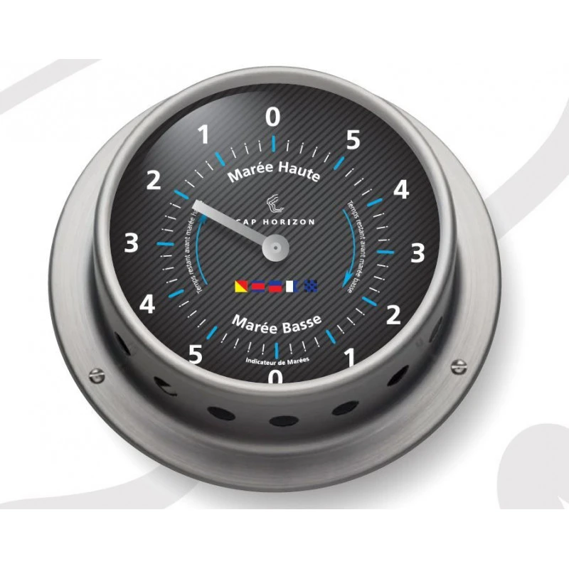 Indicatore Di Maree 85 Mm In Acciaio Inox Satinato - E-RACING 3 Indicatore Di Maree 85 Mm In Acciaio Inox Satinato - E-RACING