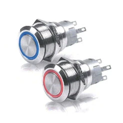 Trem Interruttore Impermeabile In Acciaio Inossidabile 7A Blu