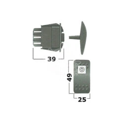 Interruttore ON-OFF Senza LED -ORANGEMARINE interruttore on off senza led 2