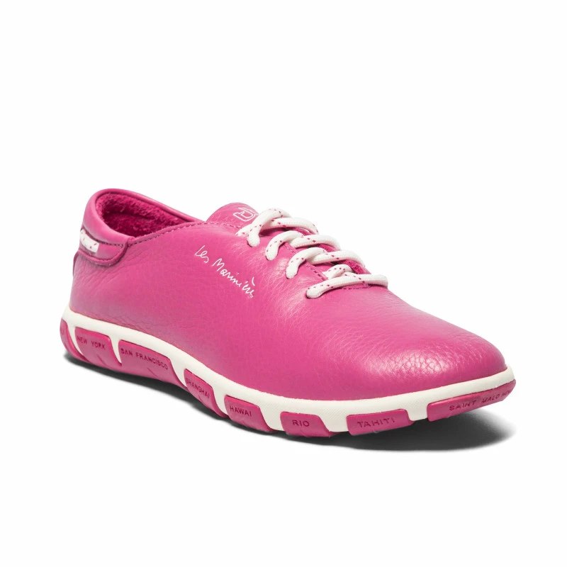 JAZARU - Scarpe Da Vela Donna In Pelle - TBS - Magenta 3 JAZARU - Scarpe Da Vela Donna In Pelle - TBS - Magenta