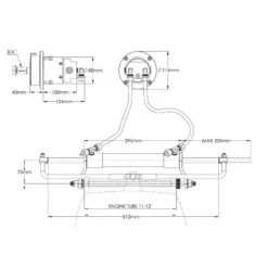 Riviera Kit Timoneria Idraulica 150 CV 9 Riviera Kit Timoneria Idraulica 150 CV -ORANGEMARINE kit timoneria idraulica 150 cv 3