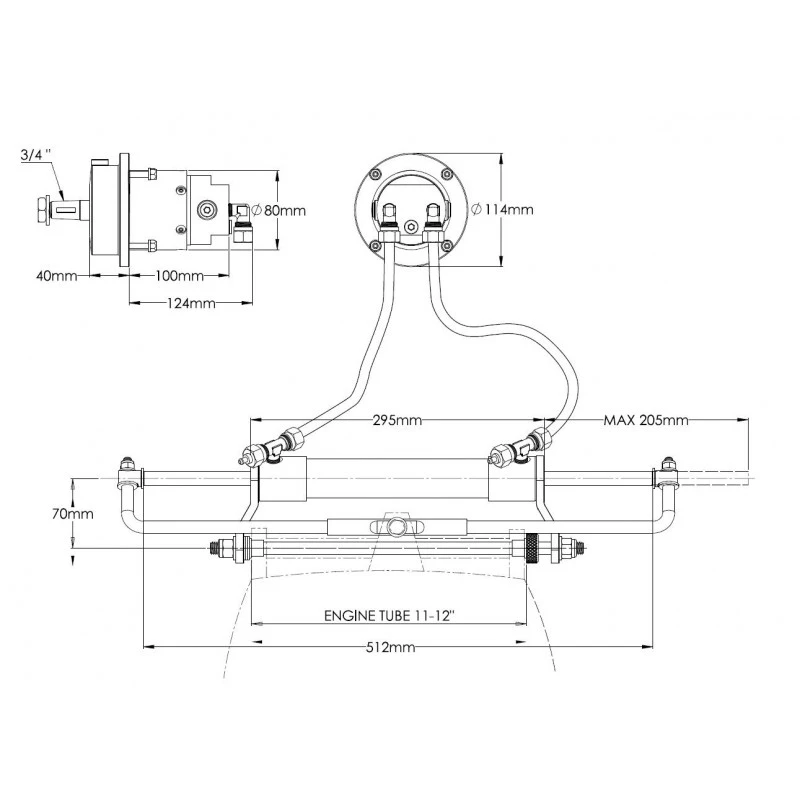 Riviera Kit Timoneria Idraulica 150 CV 6 Riviera Kit Timoneria Idraulica 150 CV - immagine 4