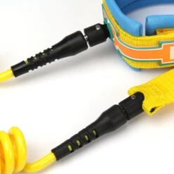 Leash A Spirale 9' GIALLO/BLU - HOWZIT 14 Leash A Spirale 9' GIALLO/BLU - HOWZIT -ORANGEMARINE leash a spirale 9 gialloblu howzit 1 4