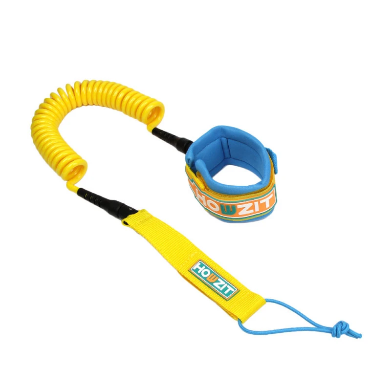 Leash A Spirale 9' GIALLO/BLU - HOWZIT 8 Leash A Spirale 9' GIALLO/BLU - HOWZIT - immagine 6