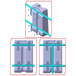 LifeLink MOB Boa A Ferro Di Cavallo - LALIZAS -ORANGEMARINE lifelink mob bouee fer a cheval lalizas 6