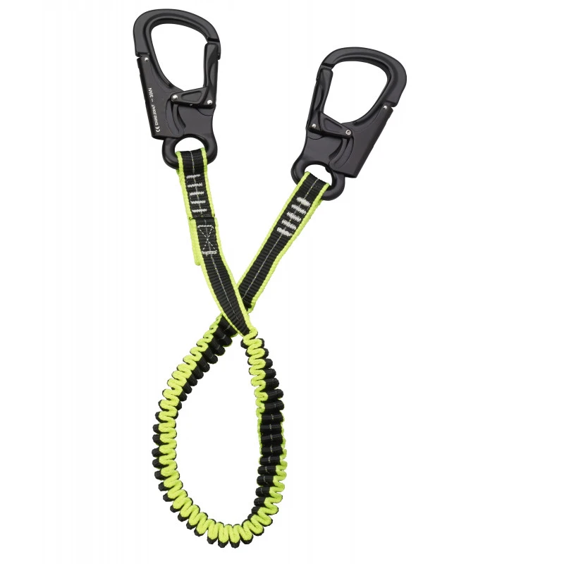 PLASTIMO Longe De Harnais élastique 2 Mousquetons Technique 3 PLASTIMO Longe De Harnais élastique 2 Mousquetons Technique