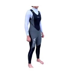 Longjohn Neoprene 1.5mm FLEXFORCE Nero Grigio Donna VAIKOBI -ORANGEMARINE longjohn neoprene 15mm flexforce noir gris femme vaikobi 3