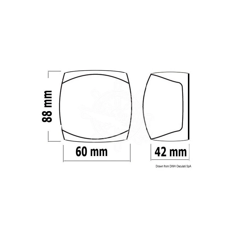 Luci Di Navigazione Led Compatto Bianco 4 Luci Di Navigazione Led Compatto Bianco - immagine 2