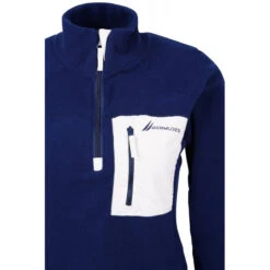 Top In Pile Con Zip In Polartec Navy Di Molene - BERMUDES 8 Top In Pile Con Zip In Polartec Navy Di Molene - BERMUDES -ORANGEMARINE maglione con cerniera polare molene navy bermudes 2