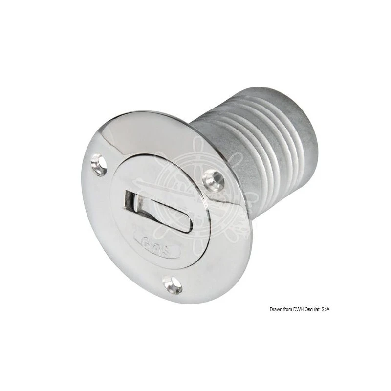 Tappo UTILITY FUEL In Ottone Cromato 3 Tappo UTILITY FUEL In Ottone Cromato