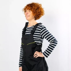 Salopette Costiera Nera - Orangemarine 17 Salopette Costiera Nera - Orangemarine -ORANGEMARINE nero arancio navy costale quarti di salopette 3