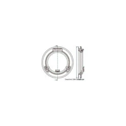 Oblò Tondo Inox Lewmar Ø 250mm -ORANGEMARINE oblo tondo inox lewmar o 250mm 3