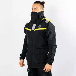 Giacca Da Guardia Offshore Nera - Orangemarine -ORANGEMARINE offshore quarter jacket nero arancio navy 12