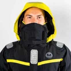 Giacca Da Guardia Offshore Nera - Orangemarine -ORANGEMARINE offshore quarter jacket nero arancio navy 15