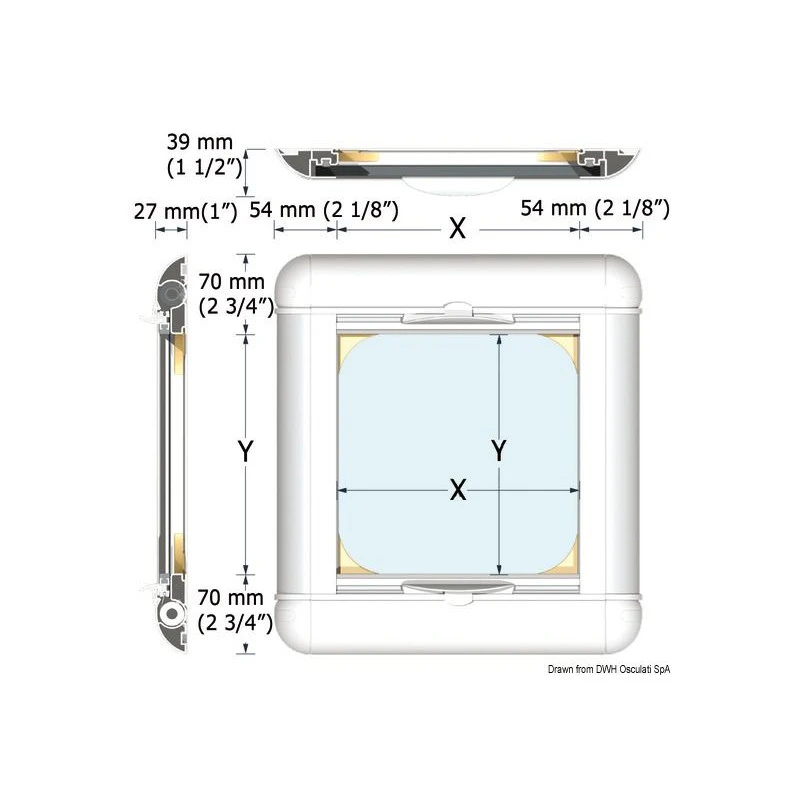 Oscurante Con Zanzariera Oceanair Per Lewmar 10 4 Oscurante Con Zanzariera Oceanair Per Lewmar 10 - immagine 2