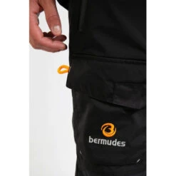 Pantaloni Impermeabili Da Navigazione VENTURI - Nero- Bermudes -ORANGEMARINE pantalon impermeable de navigation venturi bermudes noir 6