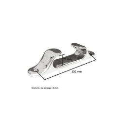 PASSASCAFO DRITTO IN ACCIAIO 127 Mm -ORANGEMARINE passascafo dritto in acciaio 127 mm 2