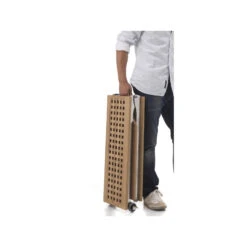 Trem Passerella Tripieghevole Acciaio Inox Piano In Carabottino -ORANGEMARINE passerella tripieghevole acciaio inox piano in carabottino 2