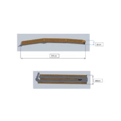 Trem Passerella Tripieghevole Acciaio Inox Piano In Carabottino -ORANGEMARINE passerella tripieghevole acciaio inox piano in carabottino 3