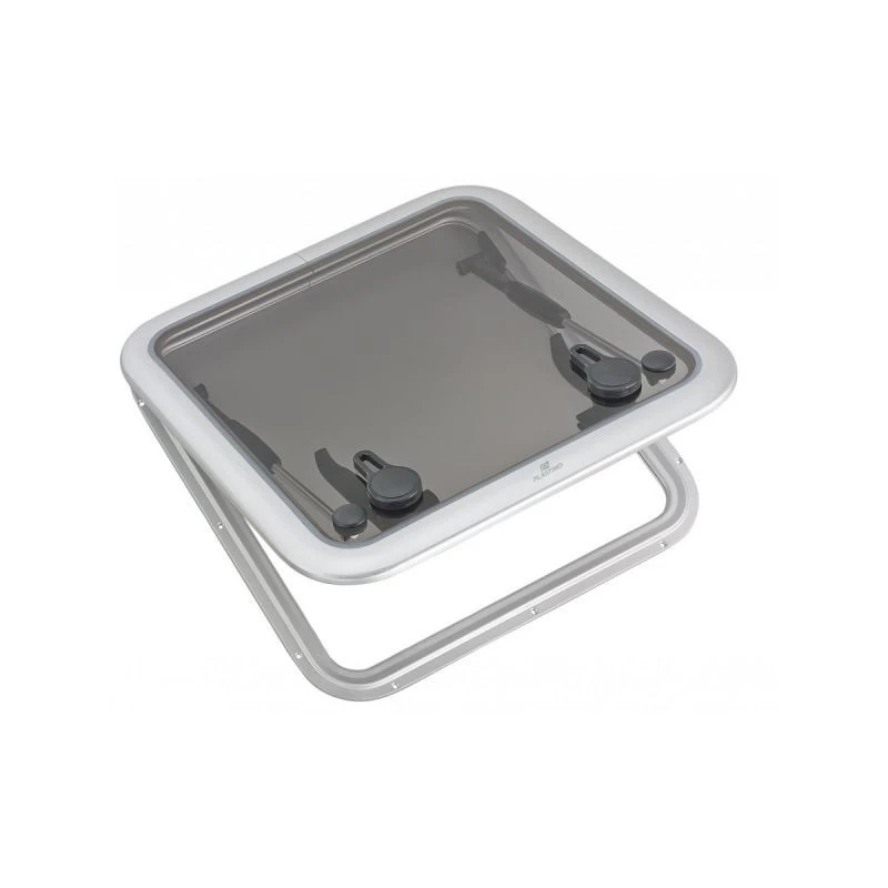 Passo Uomo In Alluminio E Vetro Acrilico T40 - 481 X 481 Mm - PLASTIMO 3 Passo Uomo In Alluminio E Vetro Acrilico T40 - 481 X 481 Mm - PLASTIMO