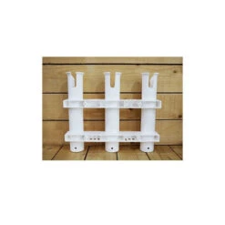 PORTA CANNA TRIPLA IN PVC 8 PORTA CANNA TRIPLA IN PVC -ORANGEMARINE pcannes 3 cannes fixe pvc blanc 2