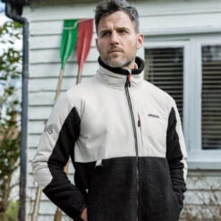 Pile Sherpa Musto 64 Bianco-nero -ORANGEMARINE polar sherpa musto 64 nero bianco 2